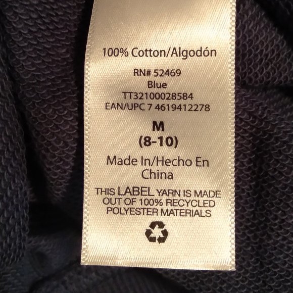 Time and Tru Women's M Blue V-Neck Sweatshirt - Picture 6 of 6